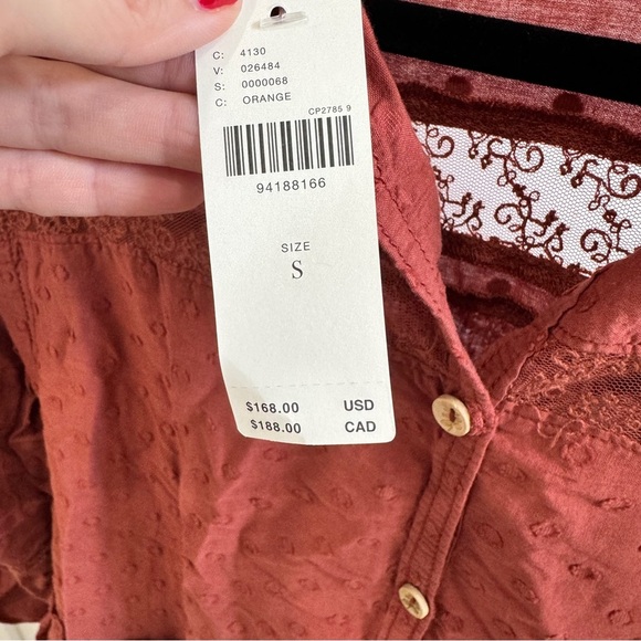 New Pilcro Long-Sleeve Mock-Neck Swing Mini Dress - Picture 4 of 4